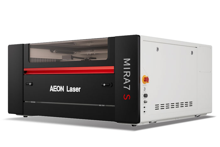 Aeon Mira7 S 男人狂躁进女人免费视频vr CO2 Desktop Laser Cutting Machine three-quarter view
