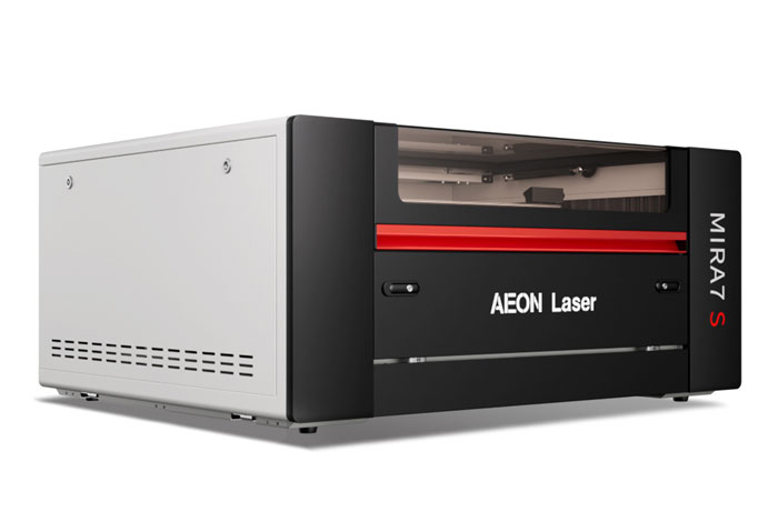 Aeon Mira7 S 男人狂躁进女人免费视频vr CO2 Desktop Laser Cutting Machine three-quarter view