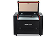 Aeon Nova10 S 超高级国王游戏  Professional CO2 Laser Cutter and Engraver front overhead view with lid open